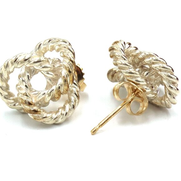 Tiffany & Co twisted rope stud earrings - Picture 4 of 4